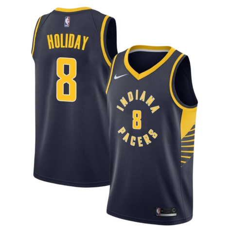 Indiana Pacers Justin Holiday #8 Icon Swingman Navy Jersey 1.png